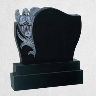 002: Praying Angel Antique Finish Black